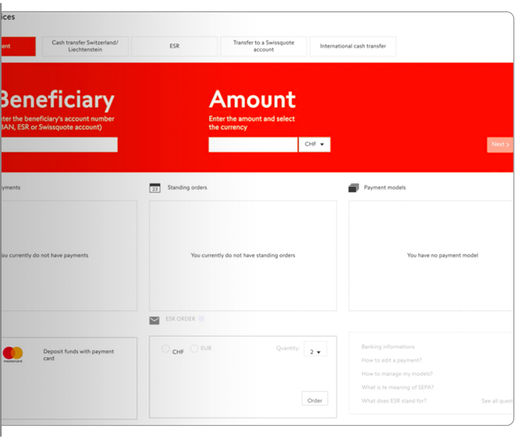 eBanking Manage your Bank Accounts and Trading Portfolios Swissquote